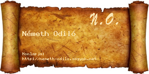 Németh Odiló névjegykártya